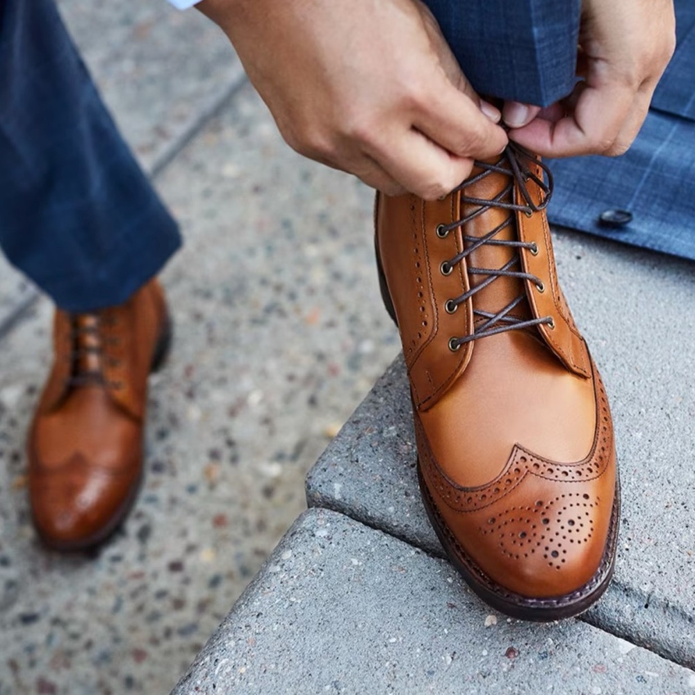 Allen Edmonds Dalton Wingtip Dress Boot (Size 9)